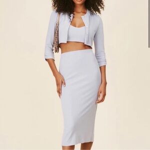 Reformation | Janice 3-Piece Set in Sky Blue | Size Small